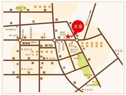 尚城国际交通图