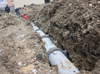随州锦绣大地12月工程进度 小区内做地下排水工程