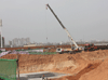 尚城国际最新工程进度 工地一片繁忙 正在挖地基（3月13日）